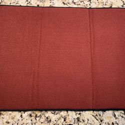 New 14 By 20 Inch Water Absorbing Dish Drying Mat Reversible From Country Deer To Solid Burgundy 