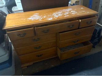 Heavy Wooden Dresser