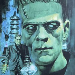 Paul Mann “Frankenstein” Ltd. Ed. Offset Lithograph Art Print (24”x36”) Horror