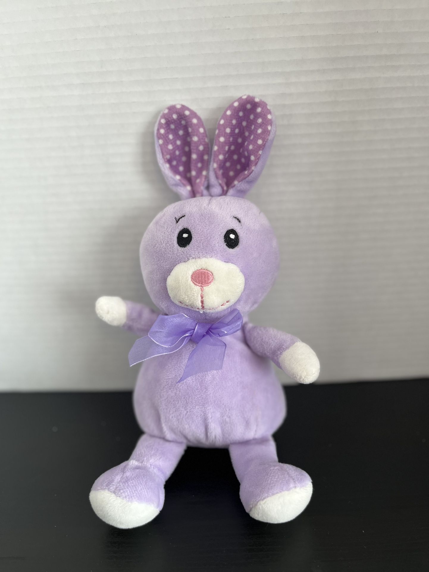 Hug & Luv purple bunny staffed animal