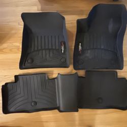 WeatherTech FloorLiner Floor Mats Infiniti QX50 QX55 Set 3 - 1st Row Rear Black