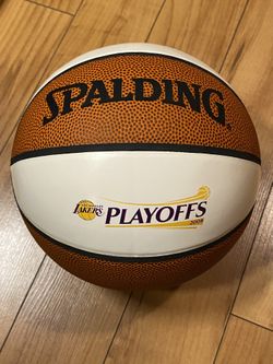 MINI-size Leather lakers playoff basketball 