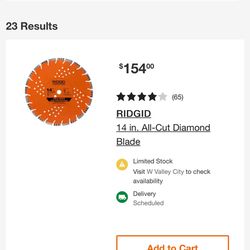 Rigid 14” All Cut Diamond Blade