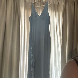 Blue Baby Shower Dress Size L 