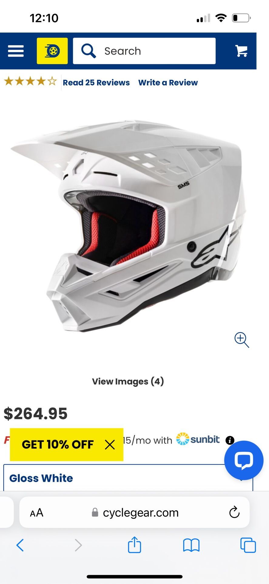 Motocross helmet