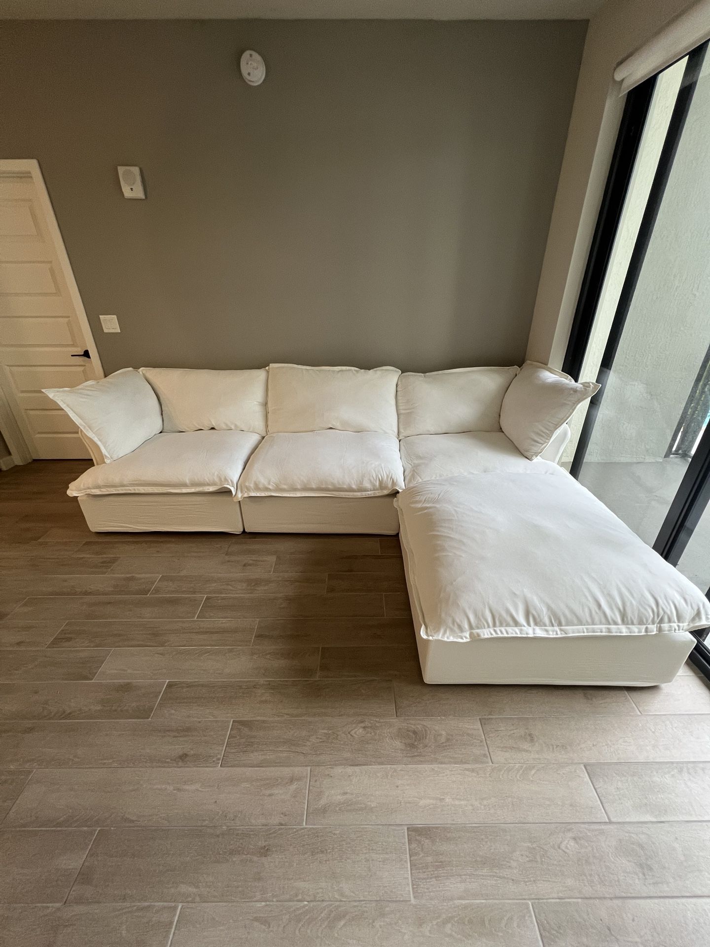 White Cloud Sectional (New In Boxes)