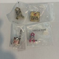 4 NFL Pins Still In The Wrapper 