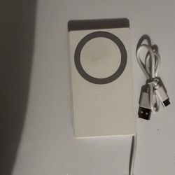 Onn Portable Power Bank W/ Built In USB-C Cable, Mag-attach Ring -cable Charge Only 