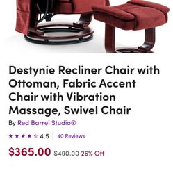 Wayfair Recliner With Massage 