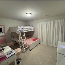 Bunk Bed - Full over full with desk