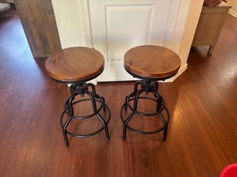 Swivel bar stool set of two