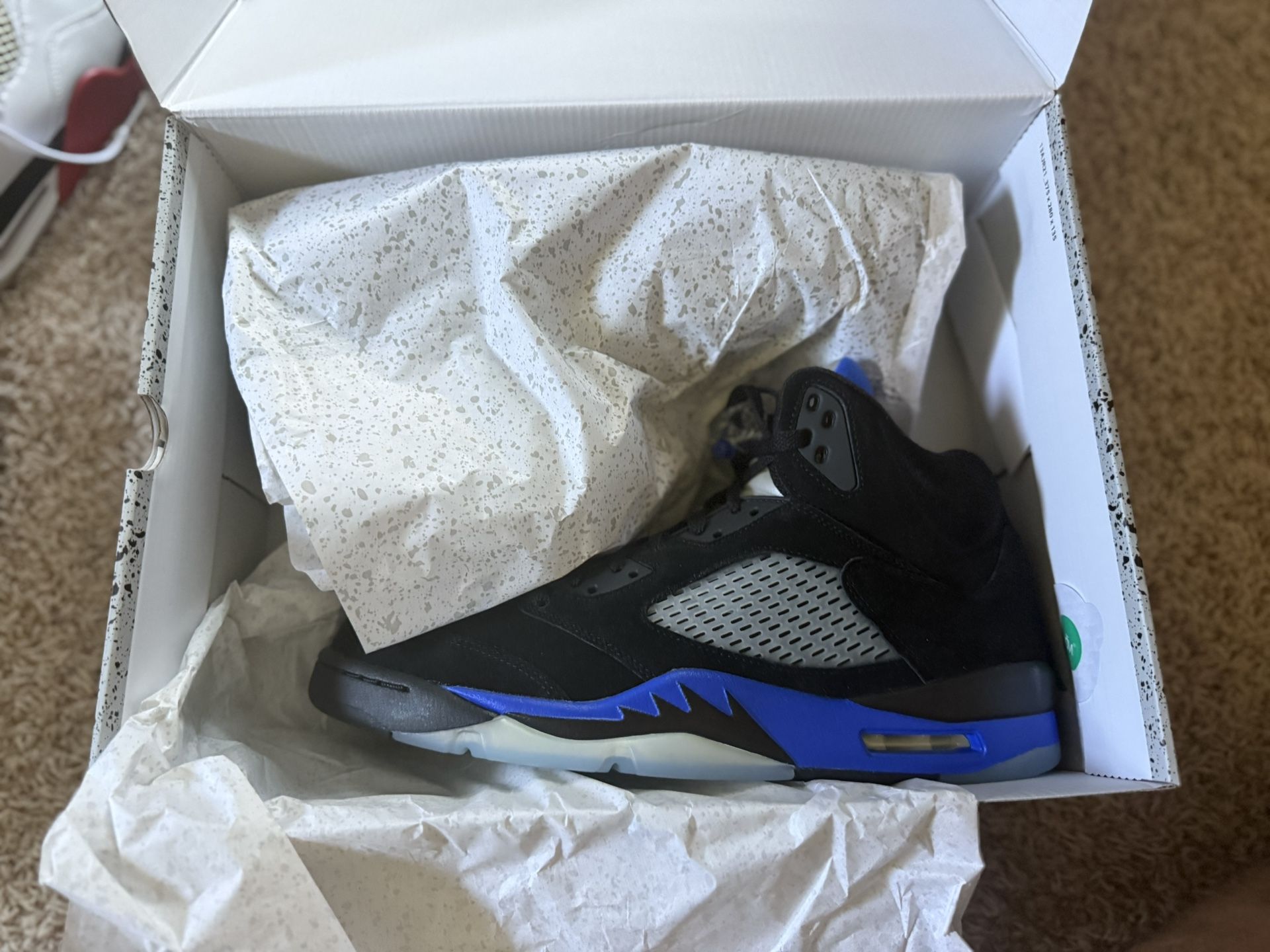 Retro 5 Racer Blue Sz13 Deadstock