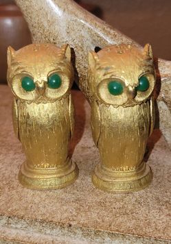 Vintage Florenza Mini Owl Salt & Pepper Shakers!  Absolutely beautiful!!!