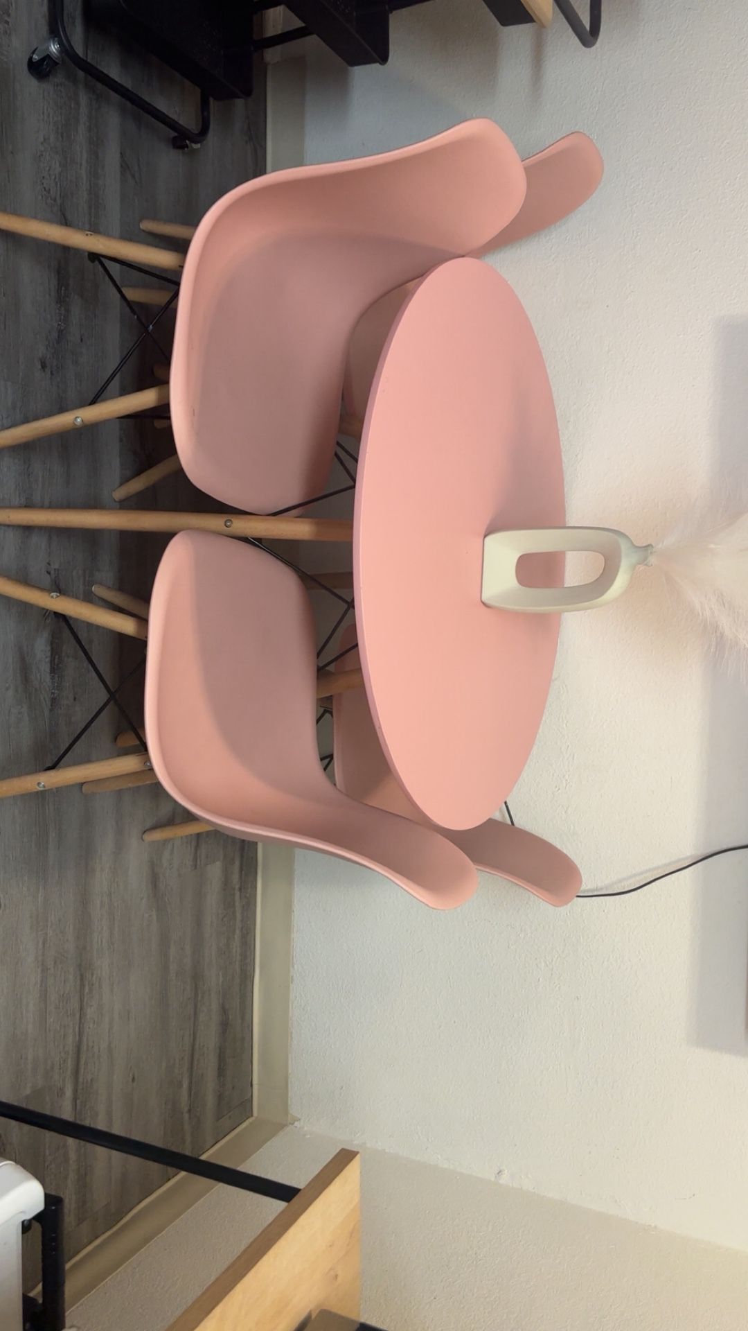 Pink Dining Table Barely Used