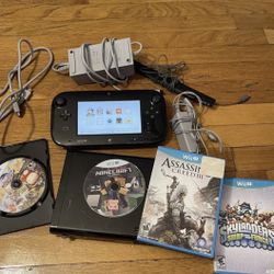 Nintendo Wii U Video Game Console Black 32GB