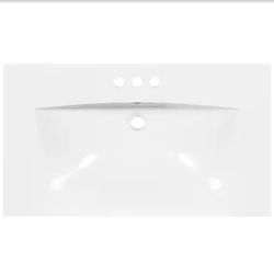 NEW WHITE 30 Inch Bathroom Sink 