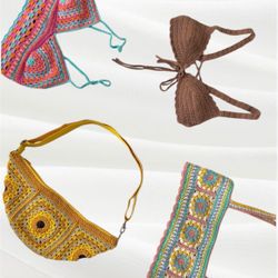Crochet Tops - Bags.