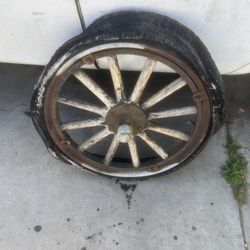 Antique Car Wheel 