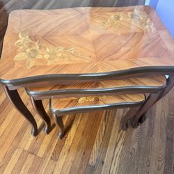 Wood Nesting Tables (3)