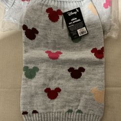 Disney. Mickey Mouse Confetti Dog Sweater. Medium.
