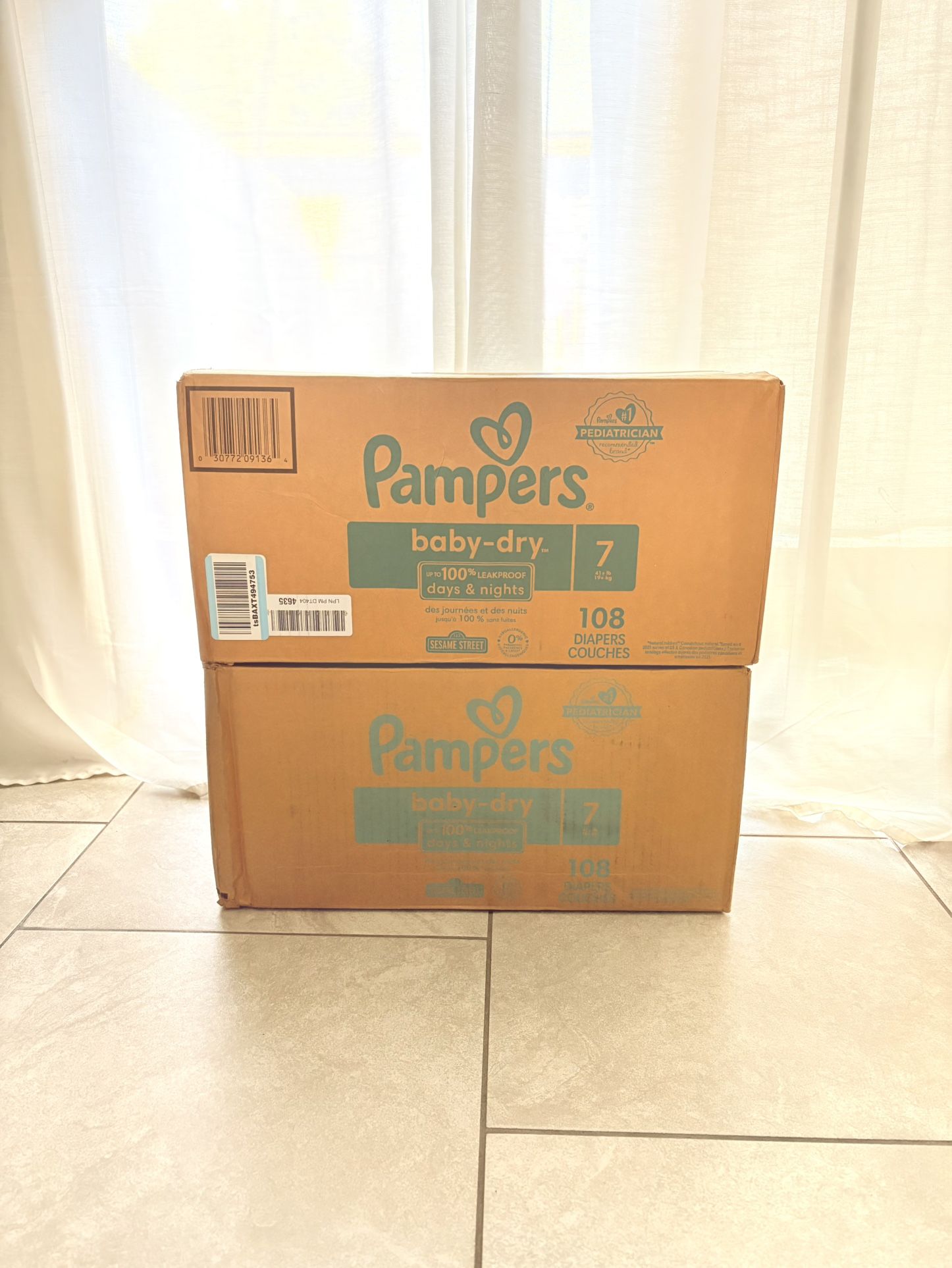 Price It’s Firm*** Pampers Diapers - Baby Dry - Size 7. $70 For Both /$40 Separately