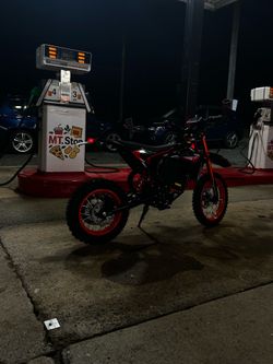 Black and Red Electric Dirt Bike