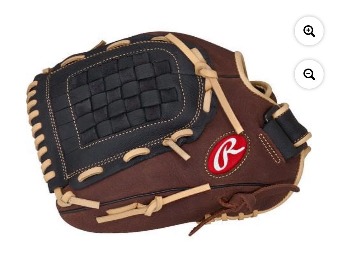 Brand New Rawlings 12.5" Baseball & Softball Glove, Left Hand Throw