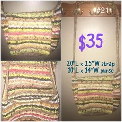 Multicolor Crocheted Purse #21