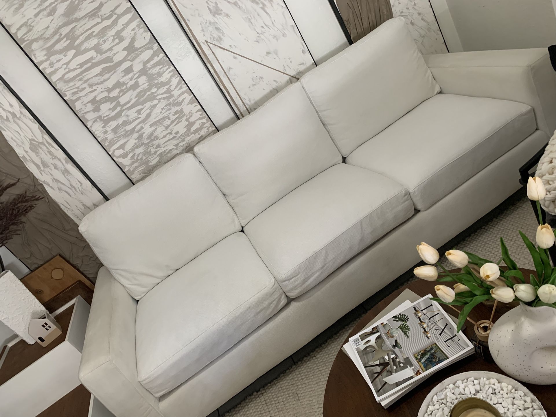 White Sofa Couch 