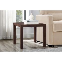 Parsons End Table, Walnut