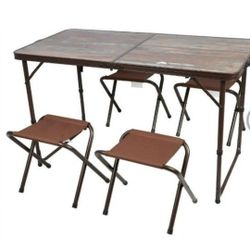 Camping Tabel And Stools New In Box 