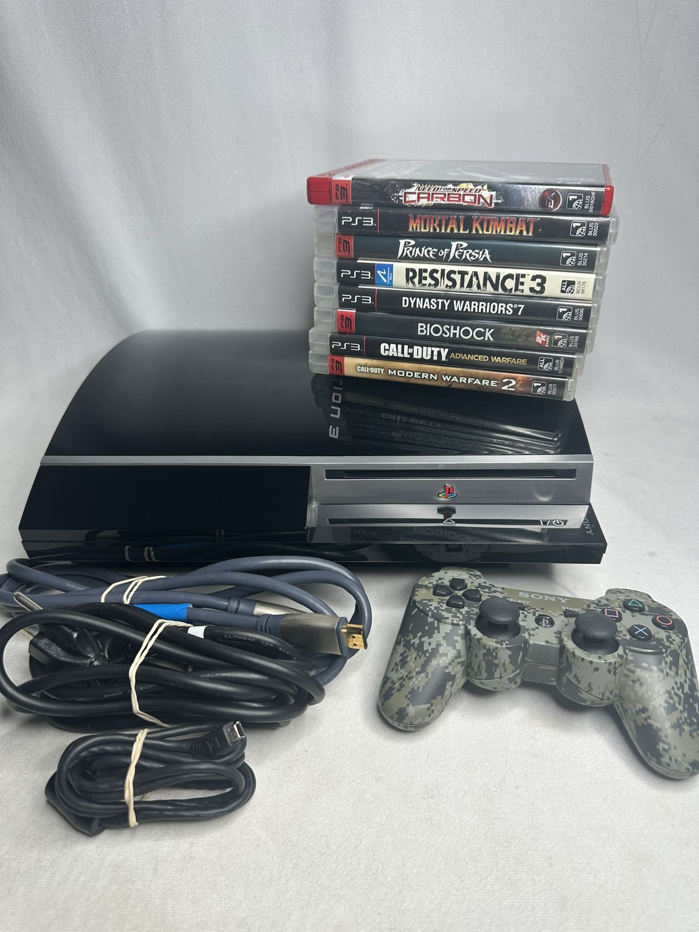 Sony PlayStation 3 80GB with games and controller