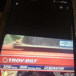 Troy Bilt Generator