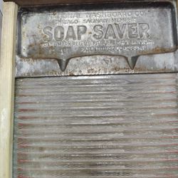 Soap Saver Original Washboard With Great Patina