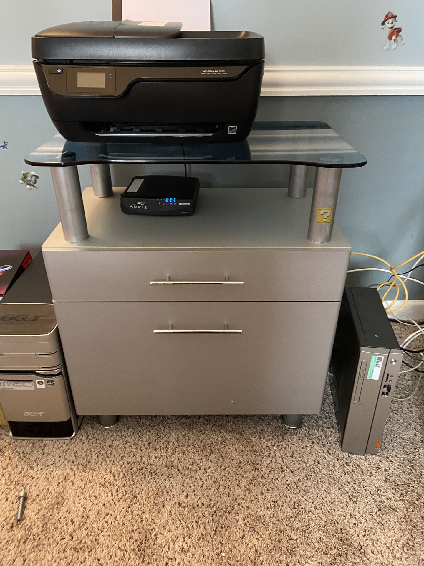 Glass Printer Stand