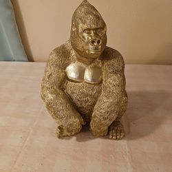 Golden Gorilla Figurine