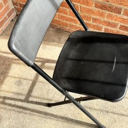 Black chair foldable