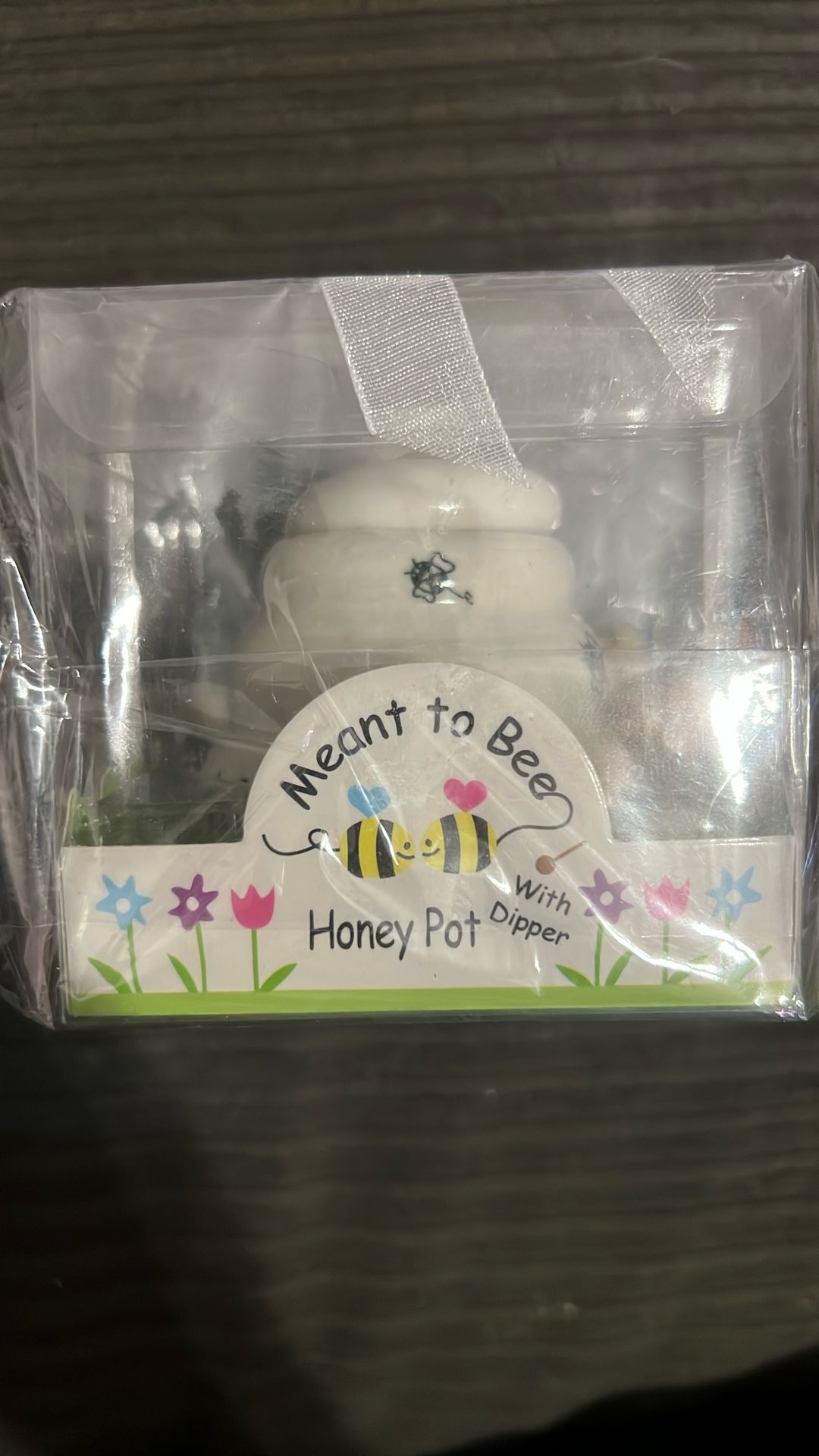 Ceramic Honey Pot With Dipper