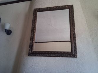 Gold Vintage Rustic Collectible Mirror Frame