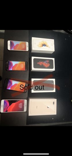 iPhone 6s 32gb and 8 plus 64gb