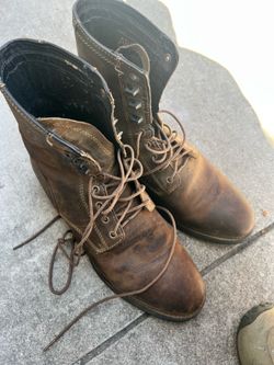 Brown ariat ranching boots
