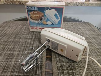 Vintage Robeson Power Mix 6 Hand Mixer Electric 
Mezcladora de mano eléctrica de 6 velocidades Roberson