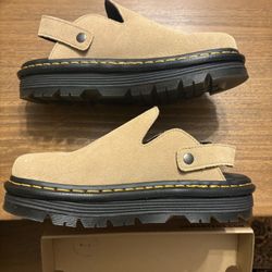 Dr. Martens Zebzag Slingback Platform Mule - Savannah Tan