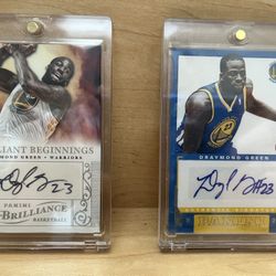 Draymond Green Rookie Auto Lot 1 — Panini #13 & Brilliance #19