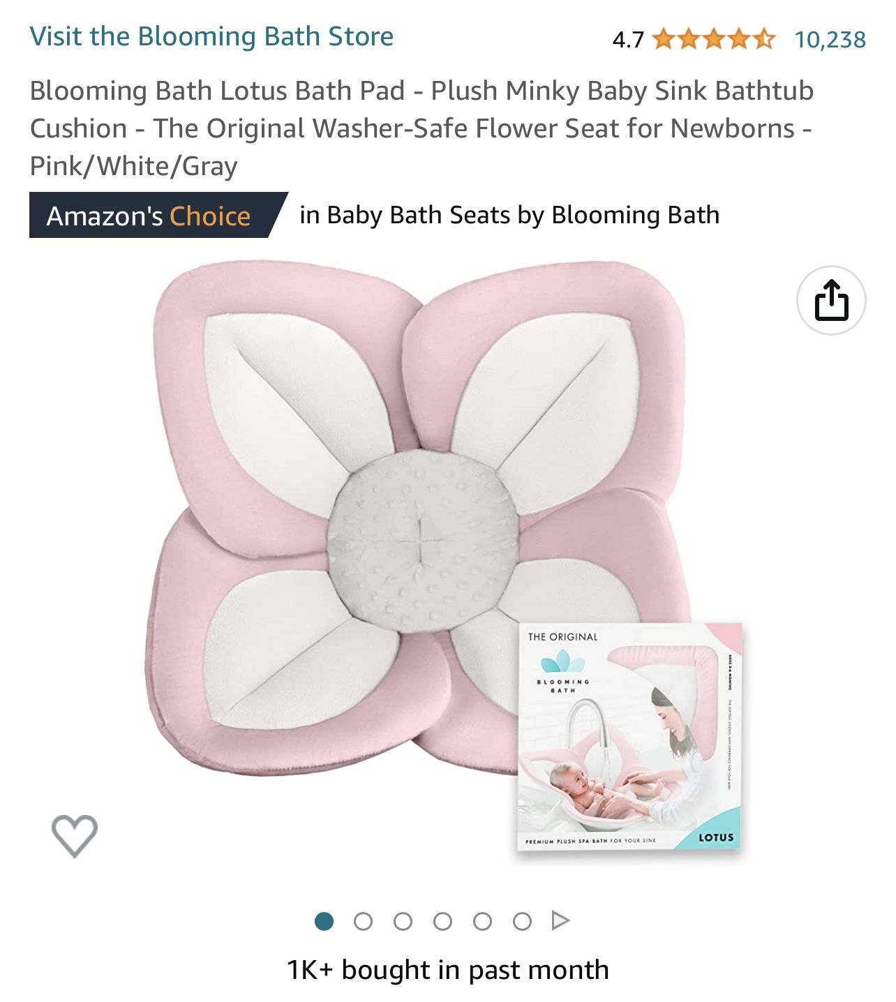 Baby Blooming Bath Pad - Pink