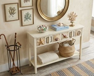 🥰🌞Coast to Coast Coastal Painted Sofa Table🌞🥰