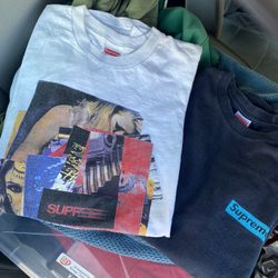 2 Supreme Shirts Size Medium And Small. 