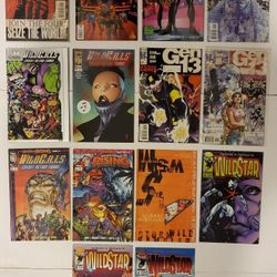 14 Mixed Independent Comic Book Lot of WILDCATS WETWORKS Wildstar And More