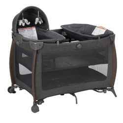 Baby Play Pin , Bassinet And Changing Table All In One 