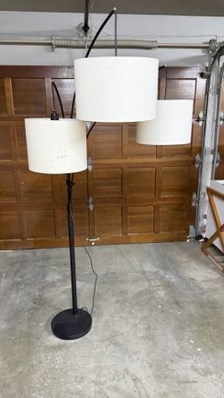3-Color Temperature Dimmable Arc  Matte  Black Floor Lamp